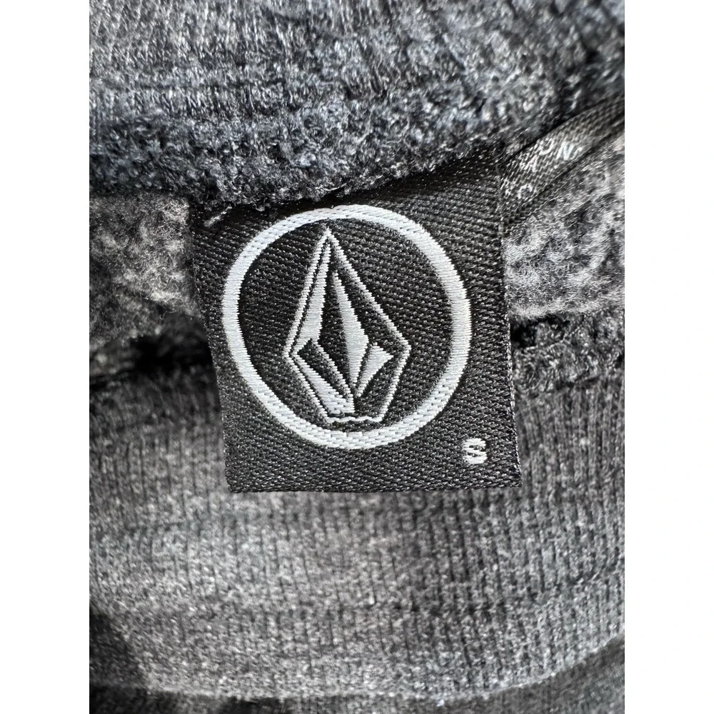 Volcom Stone Fleece Shorts Mens Small Gray Drawstring Lounge Casual A10117TS